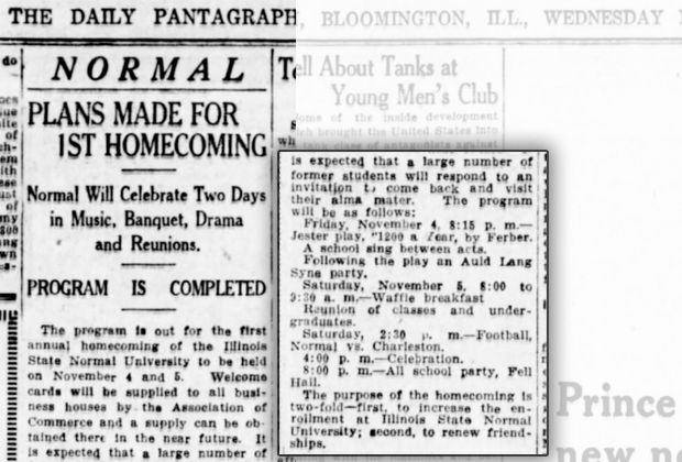 Wed., Oct. 19, 1921: The first homecoming